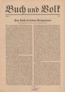 Buch und Volk, 1941, H. 6.