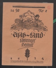 Elsaß-Land, Lothringer Heimat, 14. Jg. 1934, H. 5.