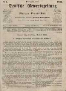 Deutsche Gewerbezeitung und Sächsisches Gewerbeblatt, Jahrg. XII, Dienstag, 12. Januar, nr 4.