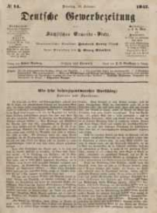 Deutsche Gewerbezeitung und Sächsisches Gewerbeblatt, Jahrg. XII, Dienstag, 16. Februar, nr 14.