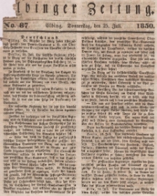 Elbinger Zeitung, No. 87 Donnerstag, 25. Juli 1850