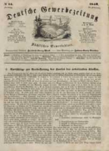 Deutsche Gewerbezeitung und Sächsisches Gewerbeblatt, Jahrg. XIII, Freitag, 18. Februar, nr 14.