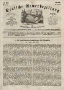 Deutsche Gewerbezeitung und Sächsisches Gewerbeblatt, Jahrg. XIII, Dienstag, 25. April, nr 33.