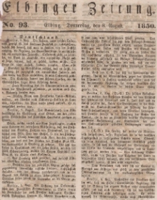 Elbinger Zeitung, No. 93 Donnerstag, 8. August 1850