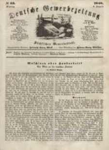Deutsche Gewerbezeitung und Sächsisches Gewerbeblatt, Jahrg. XIII, Dienstag, 8. August, nr 63.
