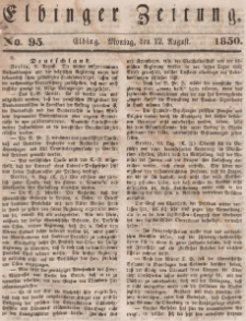 Elbinger Zeitung, No. 95 Montag, 12. August 1850