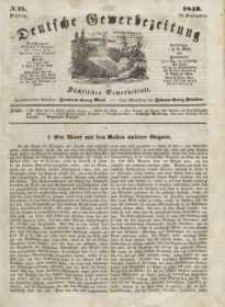 Deutsche Gewerbezeitung und Sächsisches Gewerbeblatt, Jahrg. XIII, Dienstag, 19. September, nr 75.
