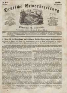 Deutsche Gewerbezeitung und Sächsisches Gewerbeblatt, Jahrg. XIII, Freitag, 20. Oktober, nr 84.