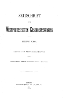 Zeitschrift des Westpreußischen Geschichtsvereins, 1884, H. 13