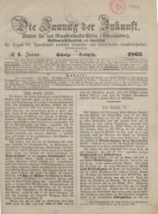 Die Innung der Zukunft : Blätter für das Genossenschaft=Wesen (Associationen), Volkswirthschaftlich und Statistisch, 1863