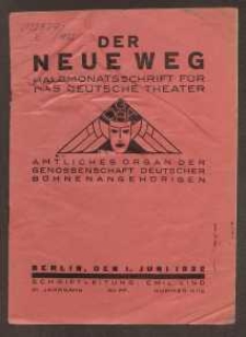 Der neue Weg. Halbmonatsschrift für das deutsche Theater, 61. Jg.1932, H. 11/12