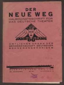 Der neue Weg. Halbmonatsschrift für das deutsche Theater, 60. Jg.1931, H. 9