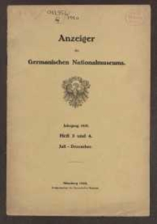 Anzeiger des Germanischen Nationalmuseums, 1920, H. 3-4