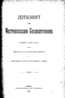 Zeitschrift des Westpreußischen Geschichtsvereins, 1890, H. 28