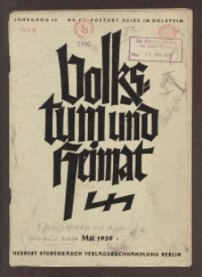 Volkstum und Heimat,1939, [H. 5]
