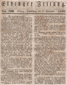 Elbinger Zeitung, No. 108 Donnerstag, 12. September 1850