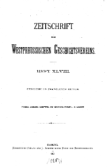 Zeitschrift des Westpreußischen Geschichtsvereins, 1905, H. 48