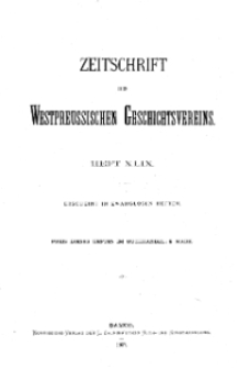Zeitschrift des Westpreußischen Geschichtsvereins, 1907, H. 49