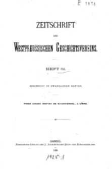 Zeitschrift des Westpreußischen Geschichtsvereins, 1909, H. 51