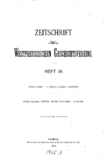 Zeitschrift des Westpreußischen Geschichtsvereins, 1919, H. 59
