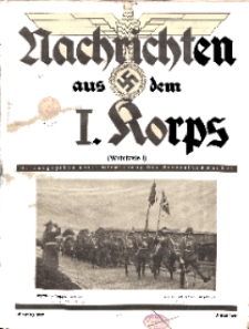 Nachrichten aus dem I Korps (Wehrkreis I), Nr 1.