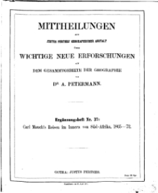 Mittheilungen aus Justus Perthes' Geographischer, Nr 37.