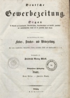 Deutsche Gewerbezeitung und Sächsisches Gewerbeblatt, Jahrg. XVI. Januar 1851
