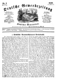 Deutsche Gewerbezeitung und Sächsisches Gewerbeblatt, Jahrg. XIV, Freitag, 5. Januar, nr 2.