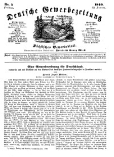 Deutsche Gewerbezeitung und Sächsisches Gewerbeblatt, Jahrg. XIV, Freitag, 12. Januar, nr 4.