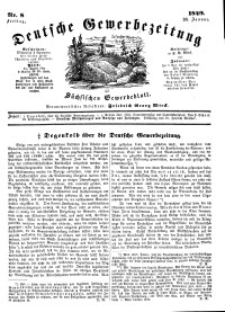 Deutsche Gewerbezeitung und Sächsisches Gewerbeblatt, Jahrg. XIV, Freitag, 26. Januar, nr 8.