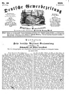 Deutsche Gewerbezeitung und Sächsisches Gewerbeblatt, Jahrg. XIV, Freitag, 2. Februar, nr 10.