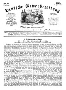 Deutsche Gewerbezeitung und Sächsisches Gewerbeblatt, Jahrg. XIV, Dienstag, 6. Februar, nr 11.