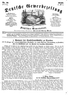 Deutsche Gewerbezeitung und Sächsisches Gewerbeblatt, Jahrg. XIV, Freitag, 2. März, nr 18.