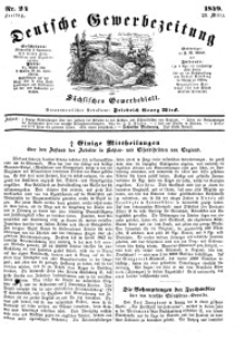 Deutsche Gewerbezeitung und Sächsisches Gewerbeblatt, Jahrg. XIV, Freitag, 23. März, nr 24.