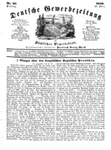 Deutsche Gewerbezeitung und Sächsisches Gewerbeblatt, Jahrg. XIV, Dienstag, 27. März, nr 25.