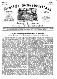Deutsche Gewerbezeitung und Sächsisches Gewerbeblatt, Jahrg. XIV, Freitag, 27. April, nr 34.