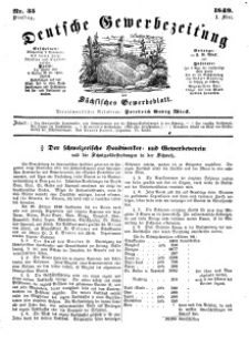 Deutsche Gewerbezeitung und Sächsisches Gewerbeblatt, Jahrg. XIV, Dienstag, 1. Mai, nr 35.