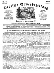 Deutsche Gewerbezeitung und Sächsisches Gewerbeblatt, Jahrg. XIV, Dienstag, 22. Mai, nr 41.