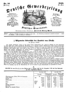 Deutsche Gewerbezeitung und Sächsisches Gewerbeblatt, Jahrg. XIV, Dienstag, 29. Mai, nr 43.