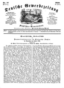 Deutsche Gewerbezeitung und Sächsisches Gewerbeblatt, Jahrg. XIV, Dienstag, 12. Juni, nr 47.