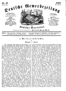 Deutsche Gewerbezeitung und Sächsisches Gewerbeblatt, Jahrg. XIV, Freitag, 15. Juni, nr 48.