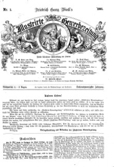 Illustrirte Gewerbezeitung, 1861. Jahrg. XXVI, nr 1.