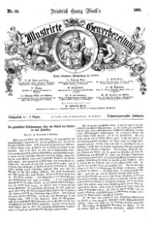Illustrirte Gewerbezeitung, 1861. Jahrg. XXVI, nr 10.