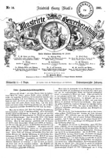 Illustrirte Gewerbezeitung, 1861. Jahrg. XXVI, nr 14.