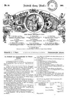 Illustrirte Gewerbezeitung, 1861. Jahrg. XXVI, nr 19.
