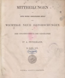 Mittheilungen aus Justus Perthes' Geographischer, Nr 18.