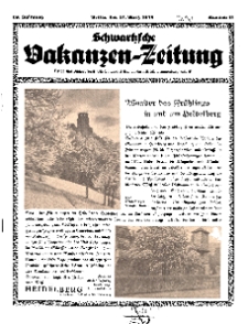 Schwartzsche Vakanzen-Zeitung, Jg. 68, 1938, Nr 11