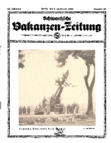 Schwartzsche Vakanzen-Zeitung, Jg. 68, 1938, Nr 36