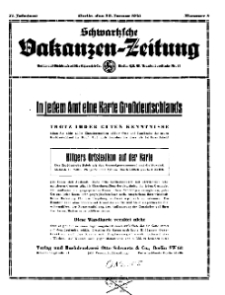 Schwartzsche Vokanzen-Zeitung, Jg. 71, 1941, Nr 5