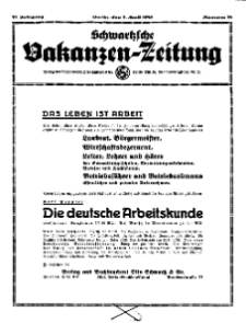 Schwartzsche Vokanzen-Zeitung, Jg. 71, 1941, Nr 14